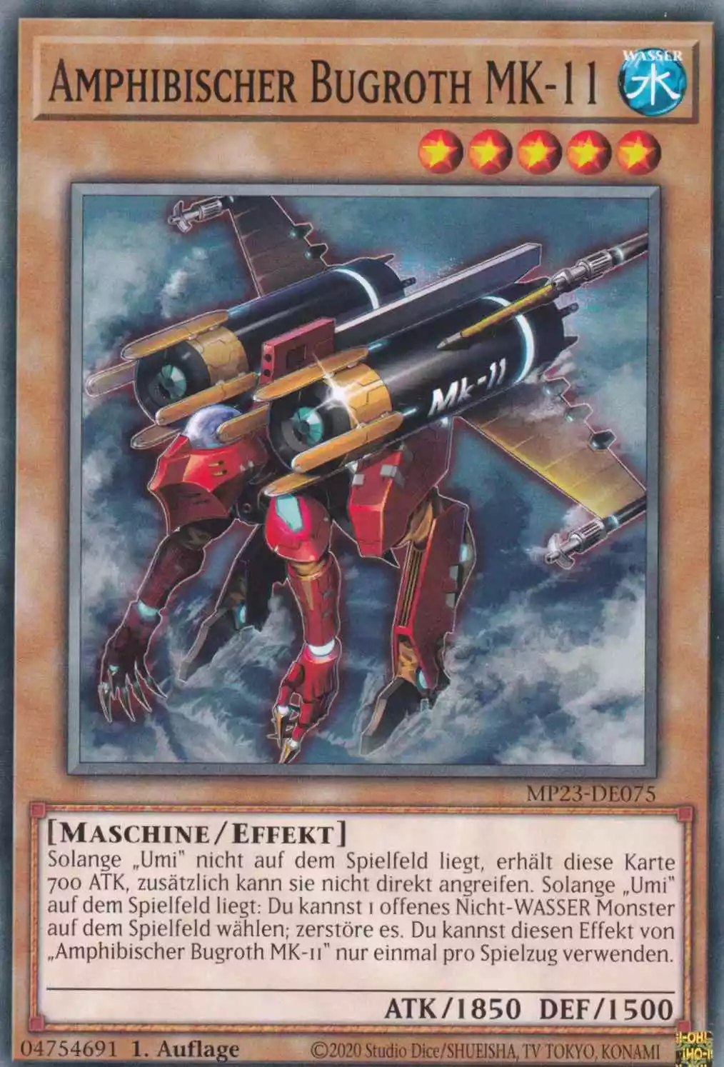 Amphibischer Bugroth MK-11 MP23-DE075 ist in Common Yu-Gi-Oh Karte aus 25th Anniversary Tin Dueling Heroes 1.Auflage