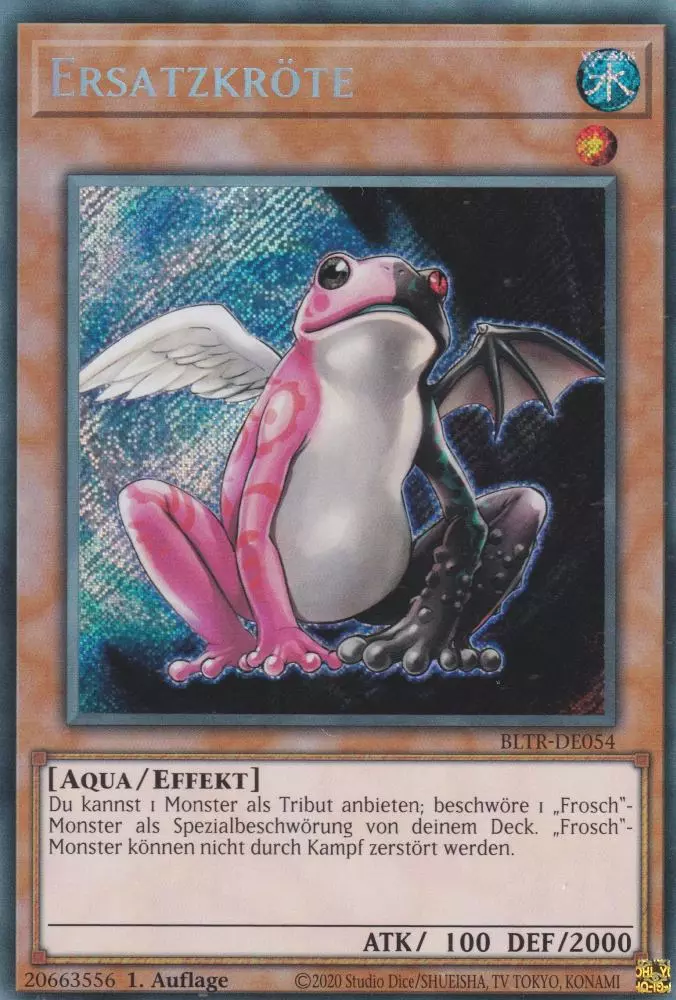 bltr-de054-ersatzkroete-secret-rare-battles-of-legend-terminal-revenge Ersatzkröte BLTR-DE054 ist in Secret Rare Yu-Gi-Oh Karte aus Battles of Legend Terminal Revenge 1.Auflage