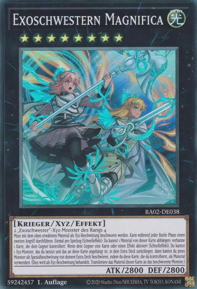 ra02-de038-s-exoschwestern-magnifica-super-rare-25th-anniversary-rarity-collection-2 Exoschwestern Magnifica RA02-DE038 ist in Super Rare Yu-Gi-Oh Karte aus 25th Anniversary Rarity Collection 2 1.Auflage