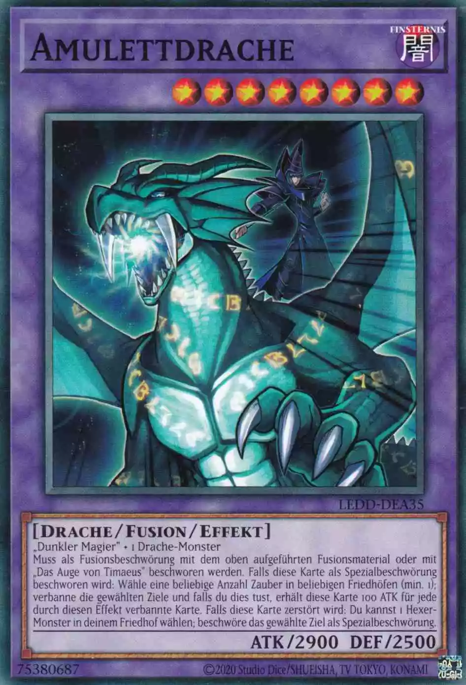 Amulettdrache LEDD-DEA35 ist in Common Yu-Gi-Oh Karte aus Legendary Dragon Decks unlimitiert