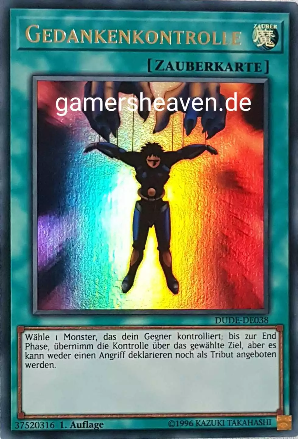 Gedankenkontrolle DUDE-DE038 ist in Ultra Rare aus Duel Devastator 1.Auflage