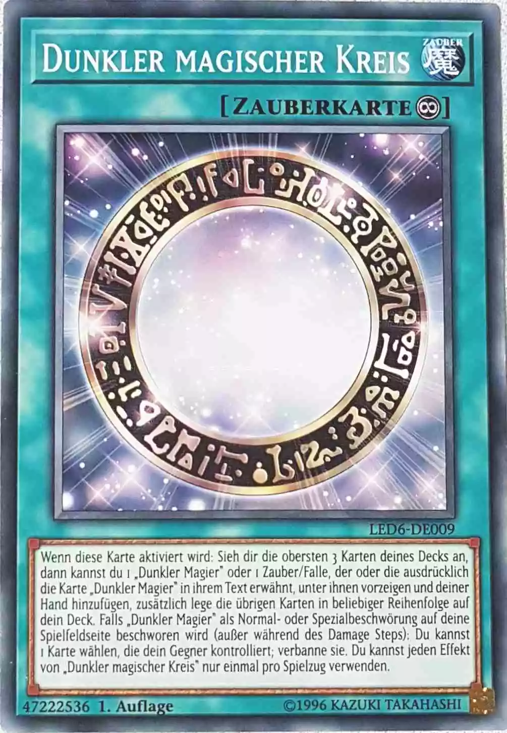 Dunkler magischer Kreis LED6-DE009 ist in Common aus Legendary Duelists: Magical Hero 1.Auflage