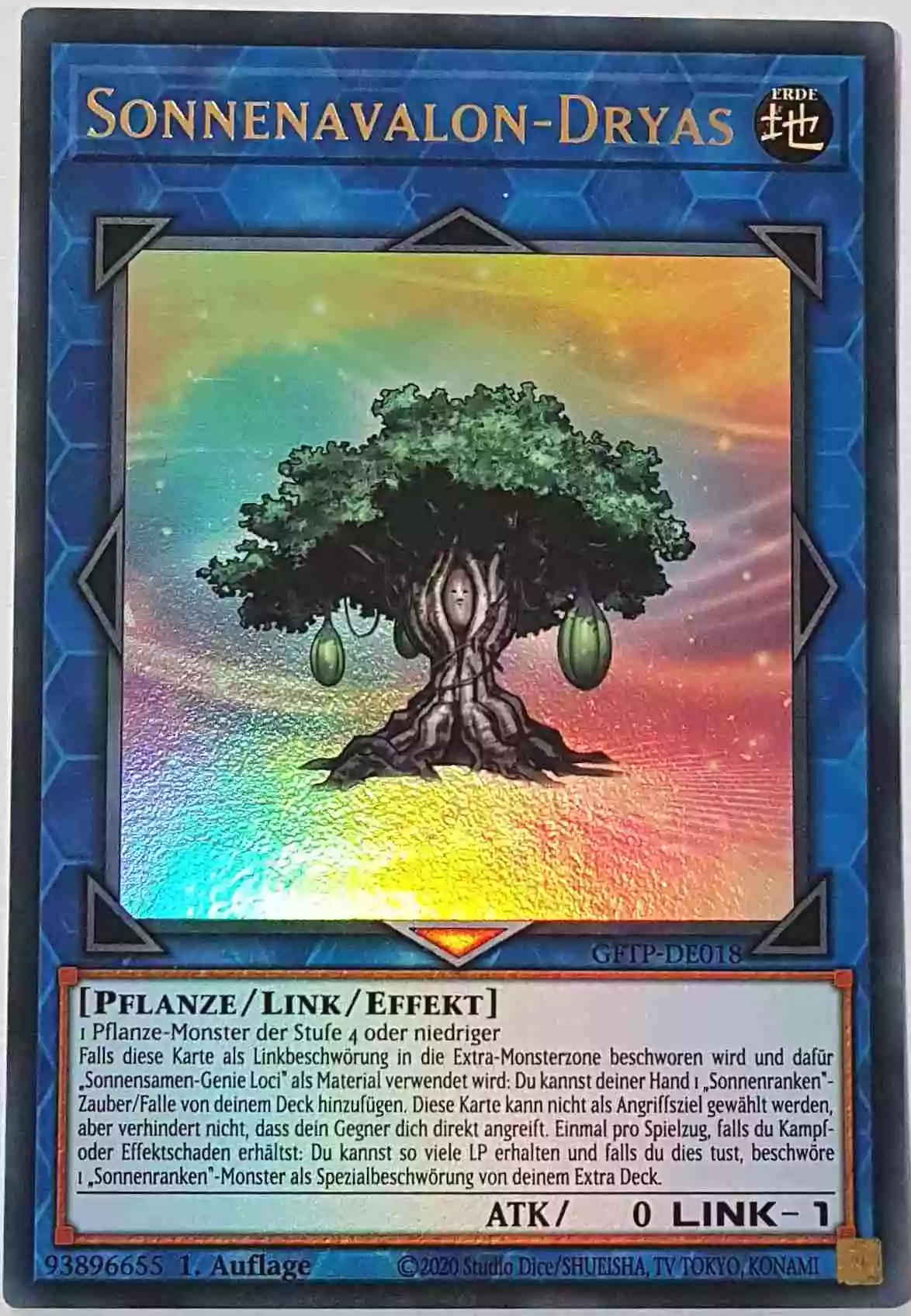 gftp-de018-sonnenavalon-dryas-ultra-rare-ghost-from-the-past Sonnenavalon-Dryas GFTP-DE018 ist in Ultra Rare Yu-Gi-Oh Karte aus Ghost From The Past 1.Auflage