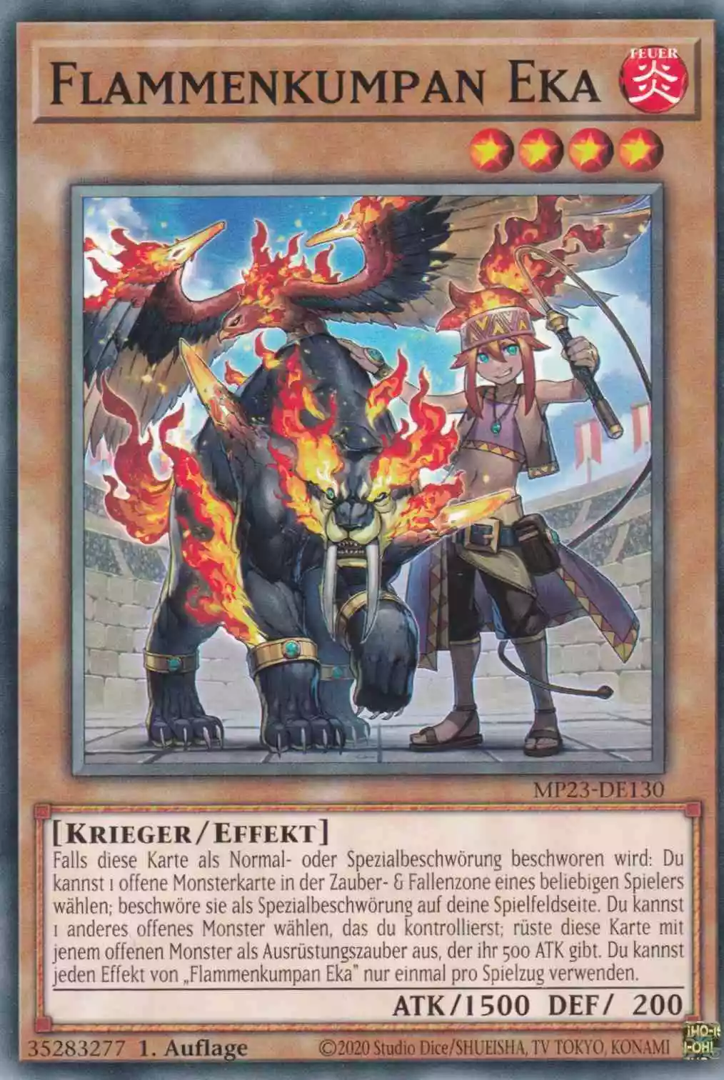Flammenkumpan Eka MP23-DE130 ist in Common Yu-Gi-Oh Karte aus 25th Anniversary Tin Dueling Heroes 1.Auflage