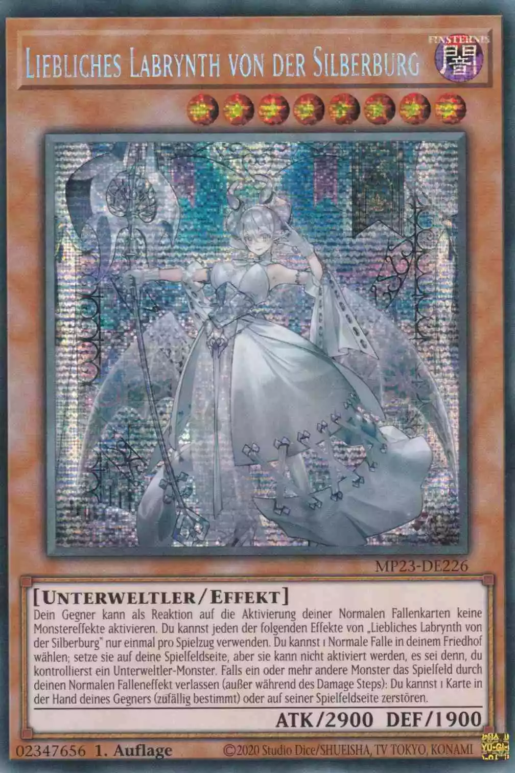 Liebliches Labrynth von der Silberburg MP23-DE226 ist in Prismatic Secret Rare Yu-Gi-Oh Karte aus 25th Anniversary Tin Dueling Heroes 1.Auflage