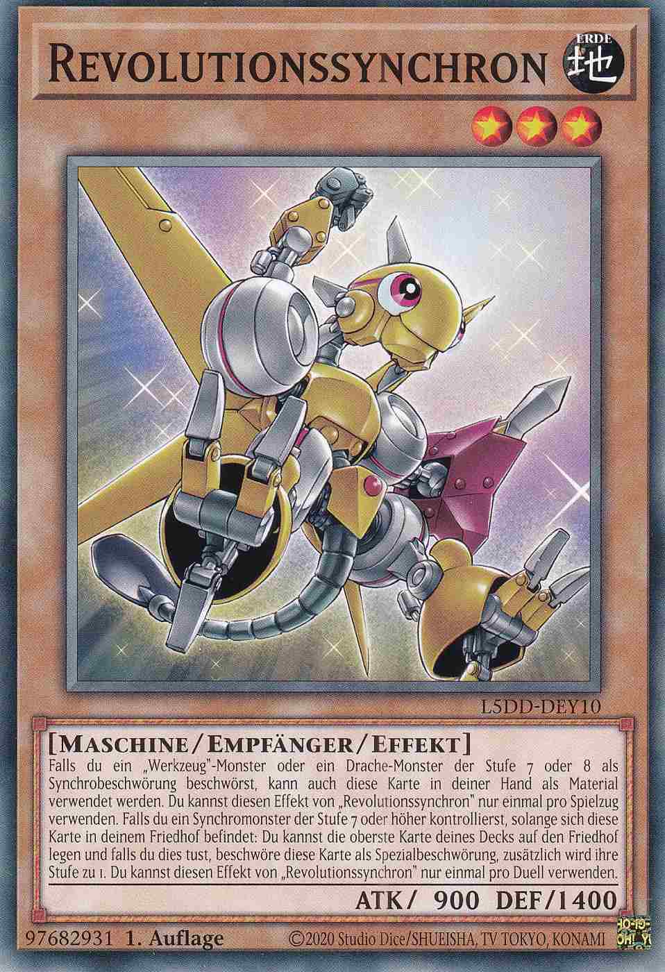 Revolutionssynchron Common L5DD-DEY10 Yugioh Karte Revolutionssynchron L5DD-DEY10 ist in Common Yu-Gi-Oh Karte aus Legendary 5D’s Decks 1.Auflage