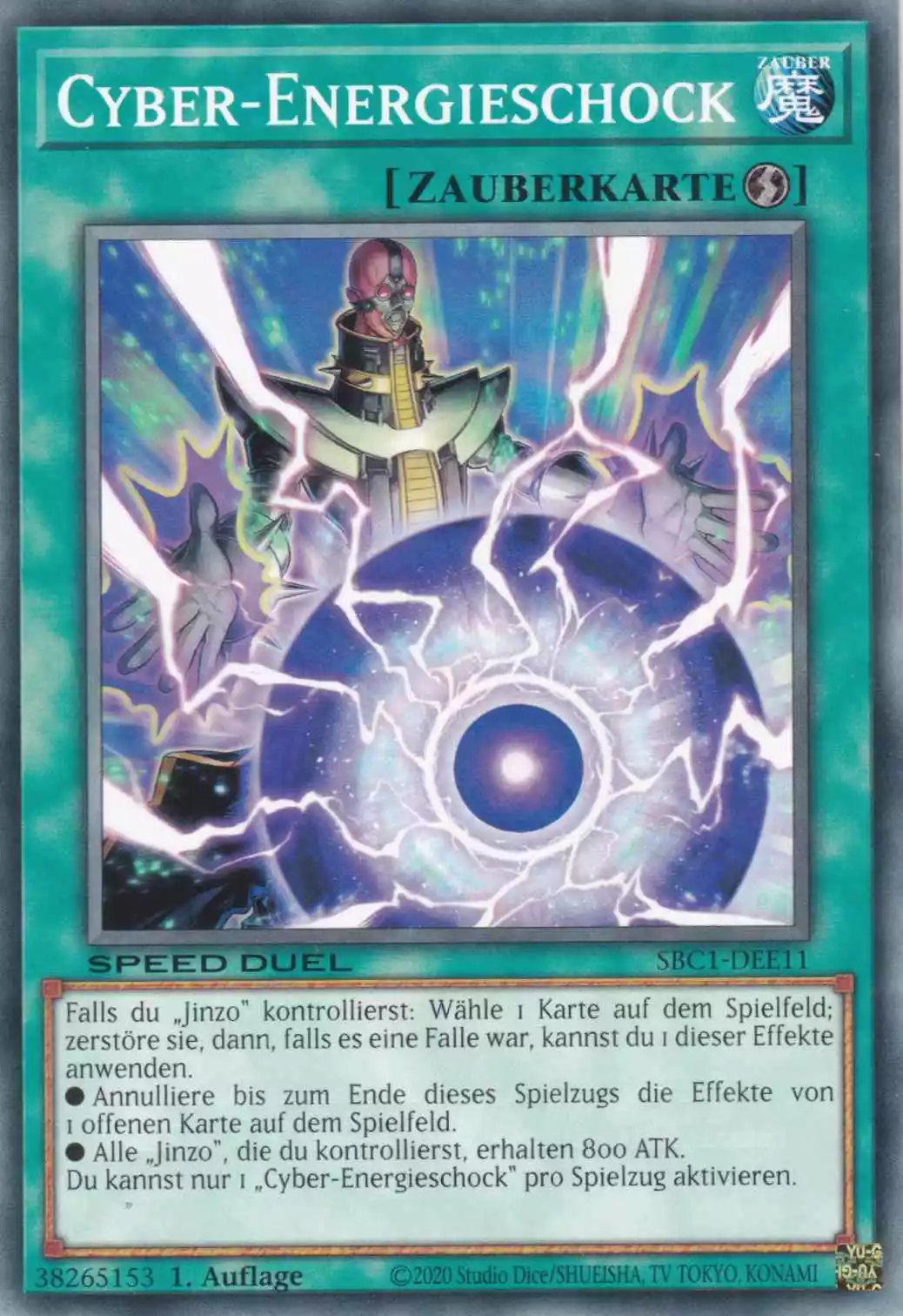 Cyber-Energieschock SBC1-DEE11 ist in Common Yu-Gi-Oh Karte aus Streets of Battle City 1.Auflage
