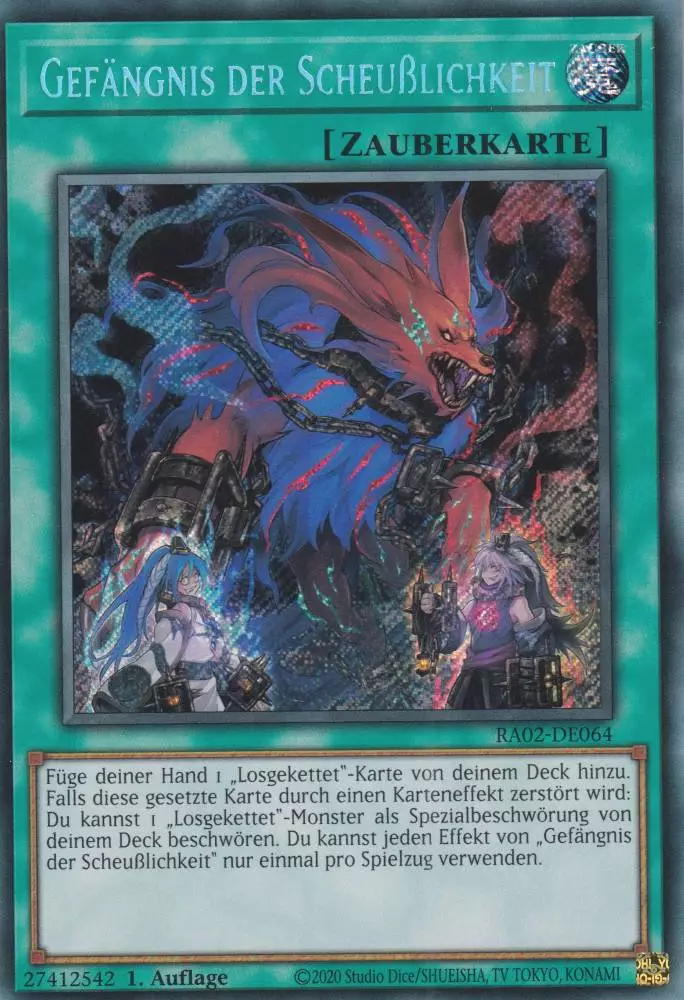 Gefängnis der Scheußlichkeit RA02-DE064 ist in Secret Rare Yu-Gi-Oh Karte aus 25th Anniversary Rarity Collection 2 1.Auflage