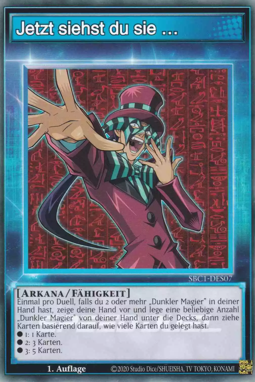 Jetzt siehst du sie SBC1-DES07 ist in Common Yu-Gi-Oh Karte aus Streets of Battle City 1.Auflage