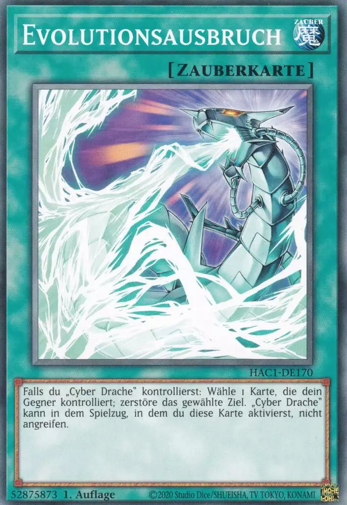 Evolutionsausbruch HAC1-DE170 ist in Common Yu-Gi-Oh Karte aus Hidden Arsenal Chapter 1 1.Auflage