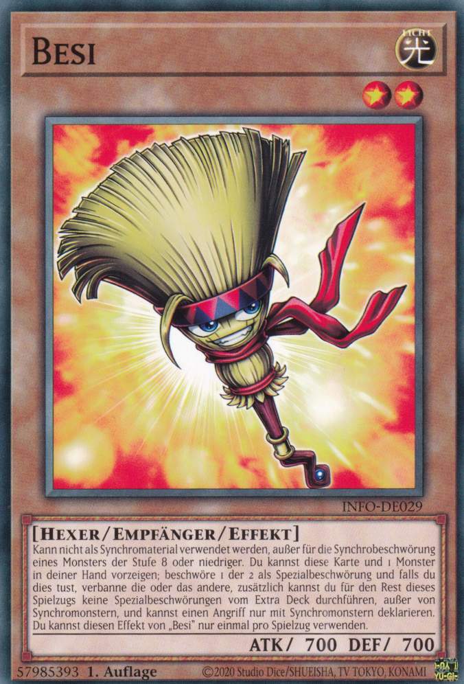 Besi INFO-DE029 ist in Common Yu-Gi-Oh Karte aus The Infinite Forbidden 1.Auflage