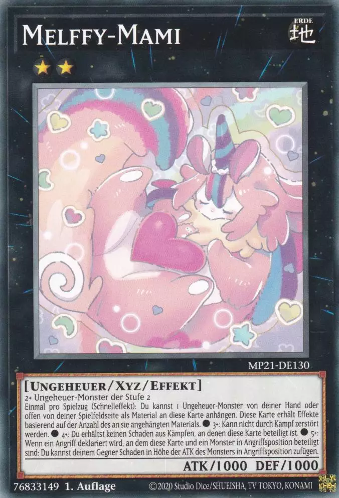 Melffy-Mami MP21-DE130 ist in Common Yu-Gi-Oh Karte aus Tin of Ancient Battles 1.Auflage