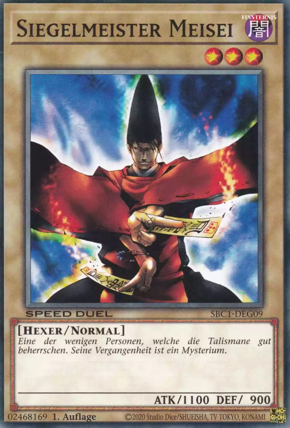 Siegelmeister Meisei SBC1-DEG09 ist in Common Yu-Gi-Oh Karte aus Streets of Battle City 1.Auflage