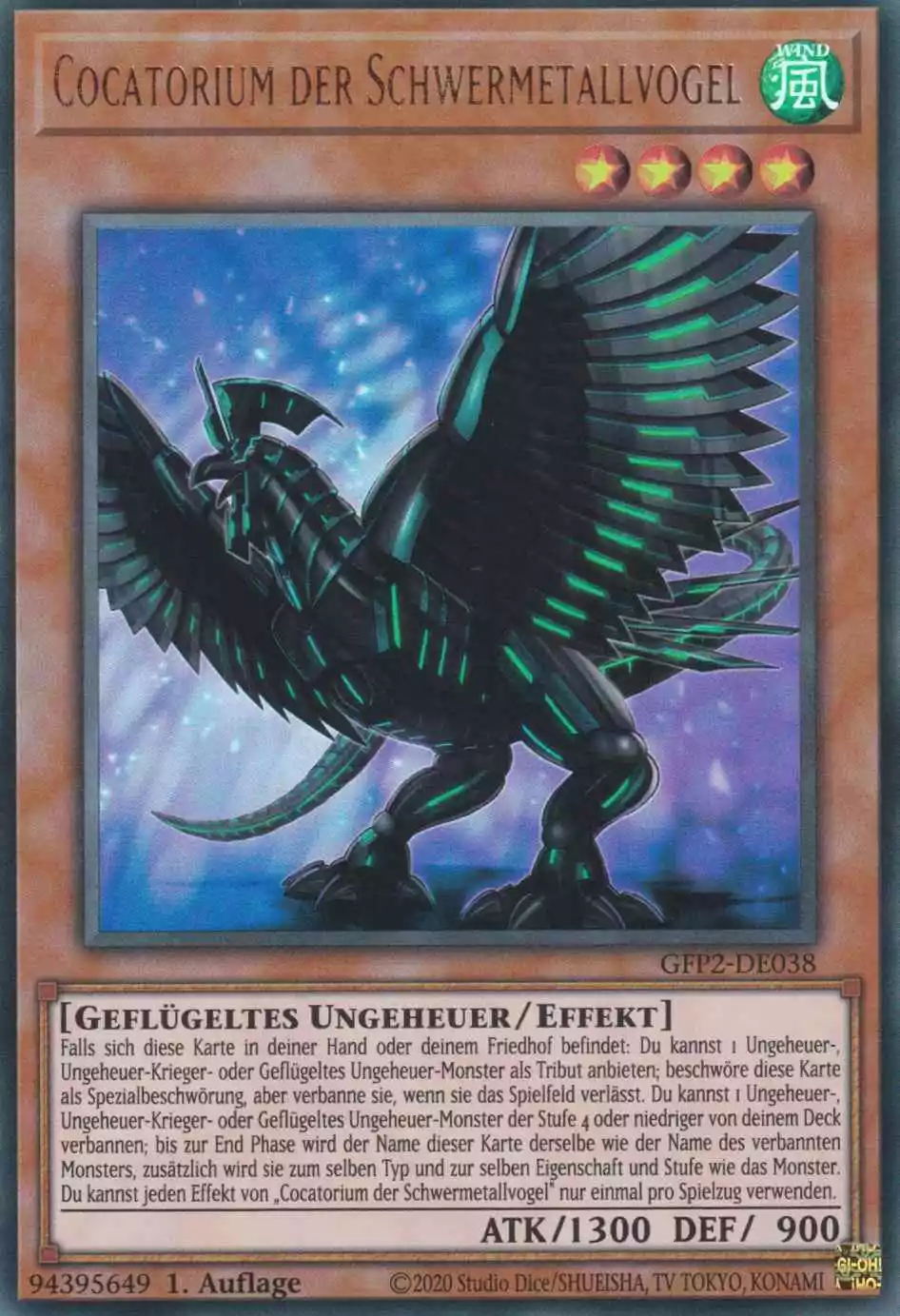 gfp2-de038-cocatorium-der-schwermetallvogel-ultra-rare-ghosts-from-the-past-the-2nd-haunting Cocatorium der Schwermetallvogel GFP2-DE038 ist in Ultra Rare Yu-Gi-Oh Karte aus Ghosts from the Past The 2nd Haunting 1.Auflage