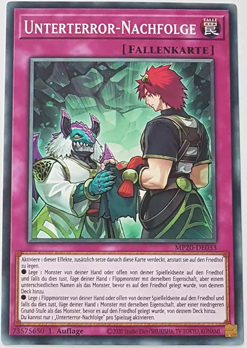 Unterterror-Nachfolge MP20-DE033 ist in Common Yu-Gi-Oh Karte aus 2020 Tin of Lost Memories 1.Auflage