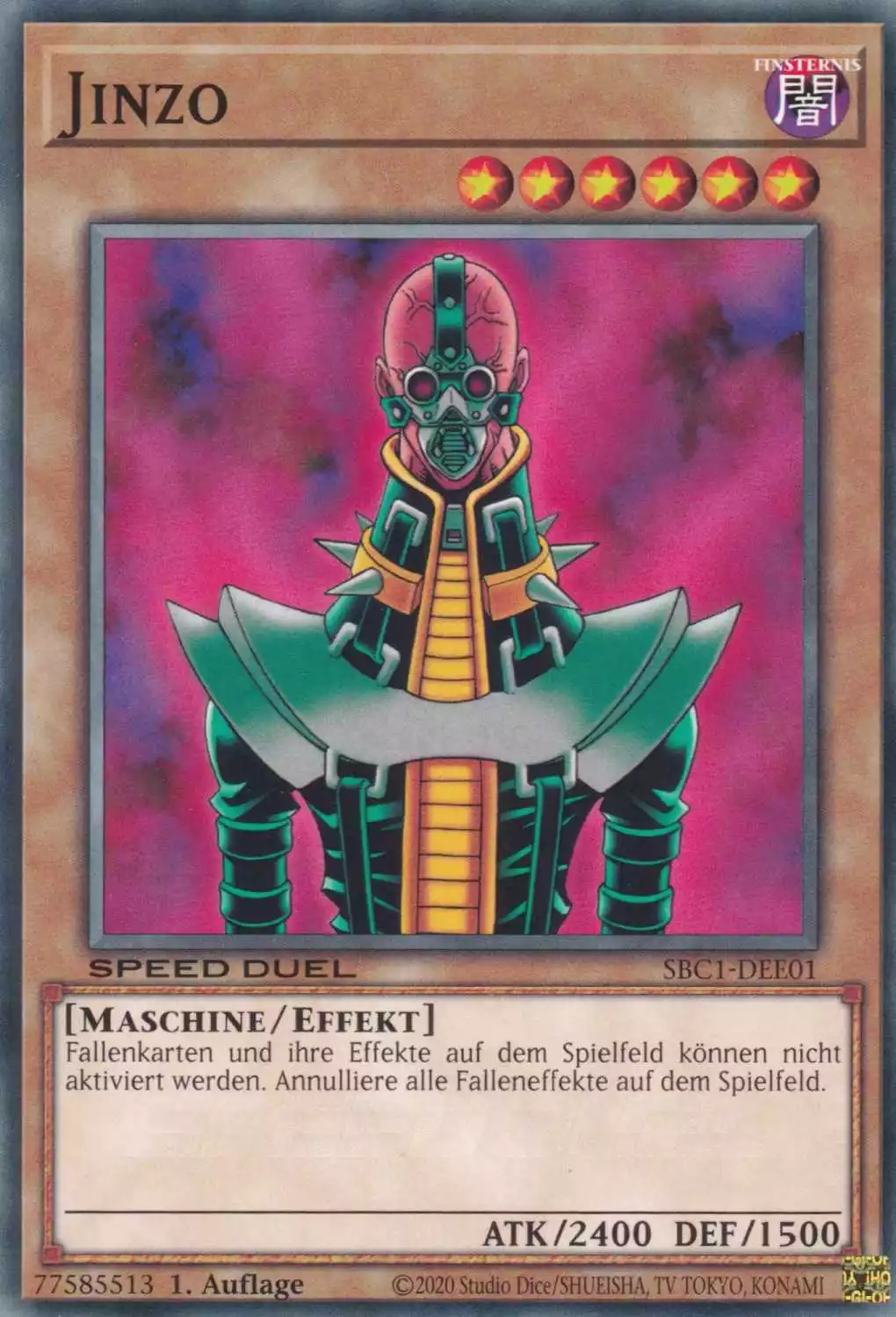 Jinzo SBC1-DEE01 ist in Common Yu-Gi-Oh Karte aus Streets of Battle City 1.Auflage