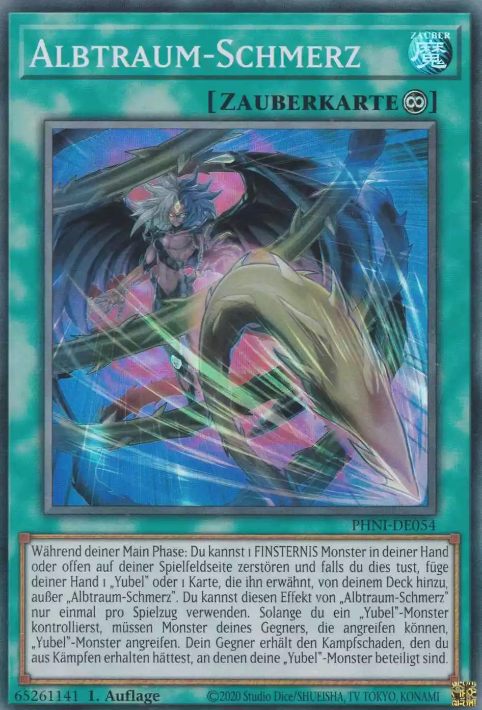 Albtraum-Schmerz PHNI-DE054 ist in Super Rare Yu-Gi-Oh Karte aus Phantom Nightmare 1.Auflage