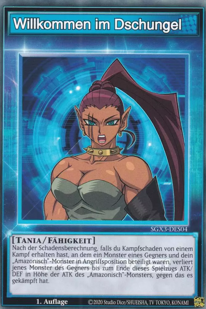 Willkommen im Dschungel SGX3-DES04 ist in Common Yu-Gi-Oh Karte aus Speed Duel GX: Duelists of Shadows 1.Auflage