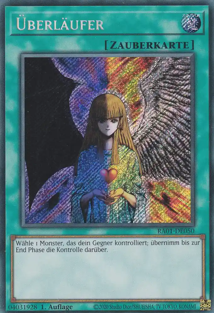 Überläufer RA01-DE050 ist in Secret Rare Yu-Gi-Oh Karte aus 25th Anniversary Rarity Collection 1.Auflage