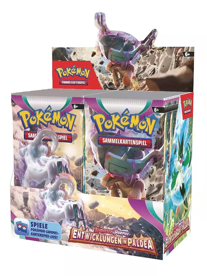 Pokemon Karmesin & Purpur Entwicklungen in Paldea Booster Display (36 Booster) - Deutsch