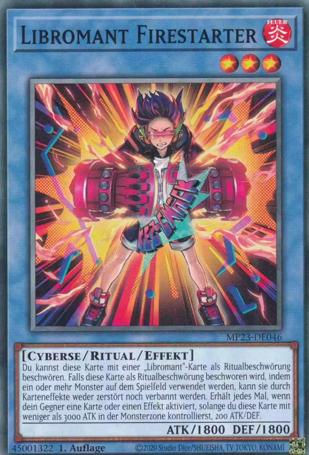 Libromant Firestarter MP23-DE046 ist in Common Yu-Gi-Oh Karte aus 25th Anniversary Tin Dueling Heroes 1.Auflage