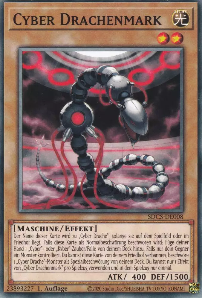 Cyber Drachenmark SDCS-DE008 ist in Common Yu-Gi-Oh Karte aus Cyber Strike 1.Auflage