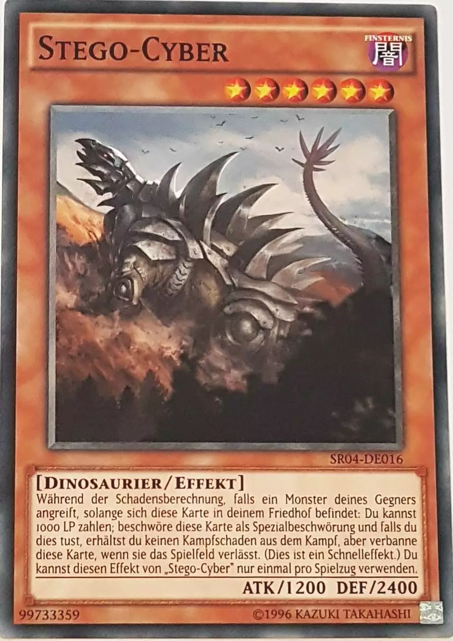 Stego-Cyber SR04-DE016 ist in Common Yu-Gi-Oh Karte aus Dinosmasher's Fury 