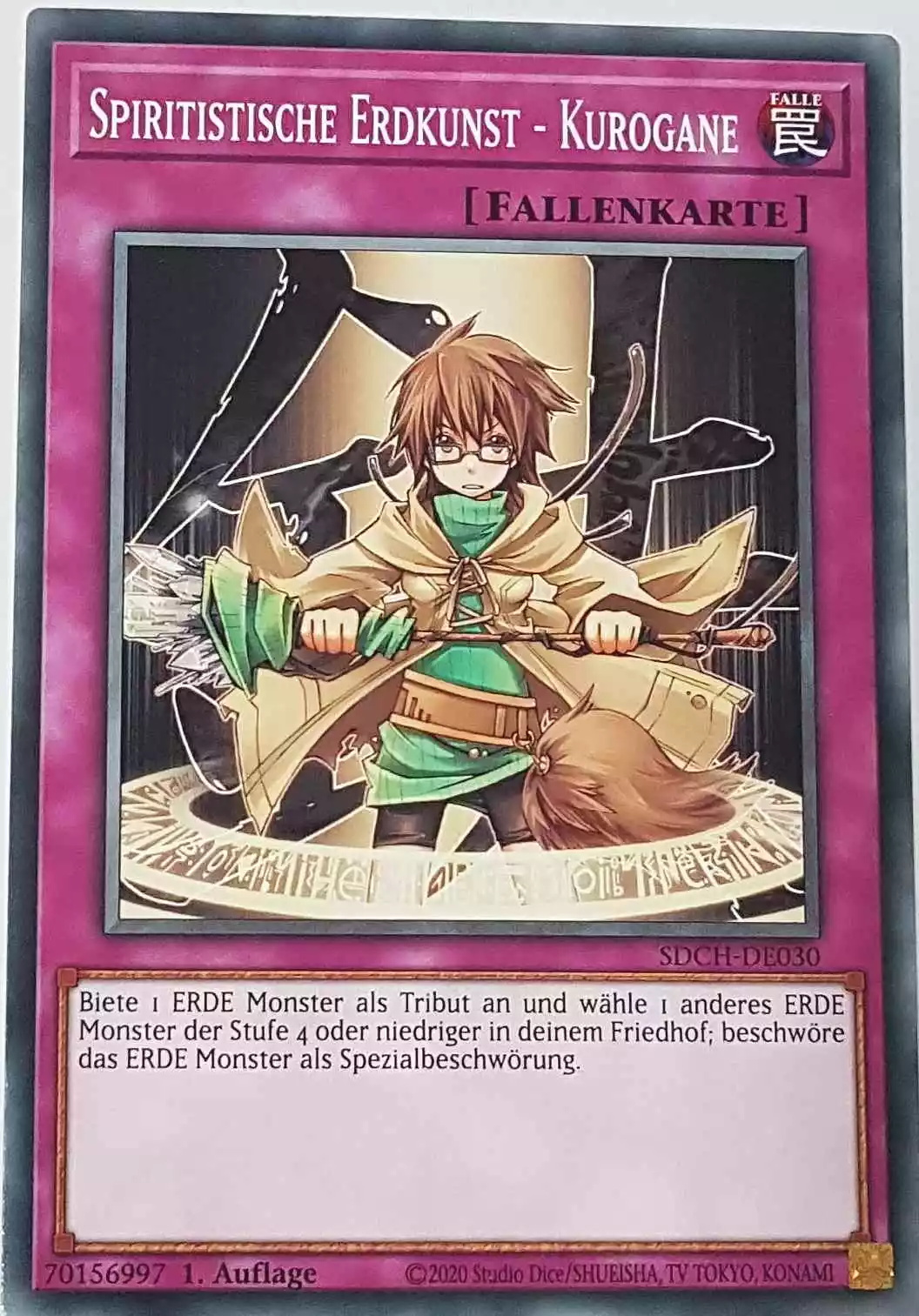 Spiritistische Erdkunst - Kurogane SDCH-DE030 ist in Common Yu-Gi-Oh Karte aus Spirit Charmers 1. Auflage