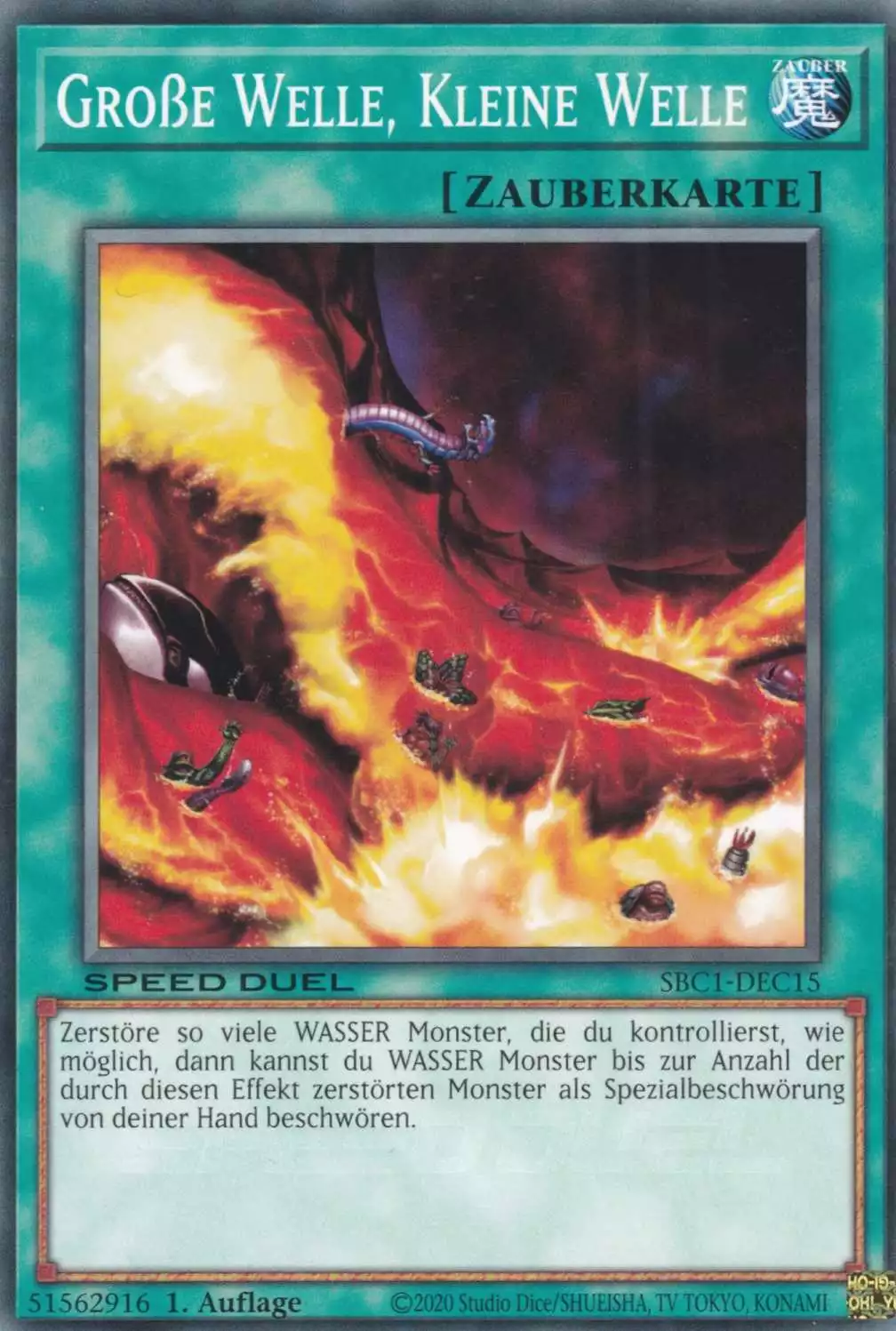 Große Welle, Kleine Welle SBC1-DEC15 ist in Common Yu-Gi-Oh Karte aus Streets of Battle City 1.Auflage