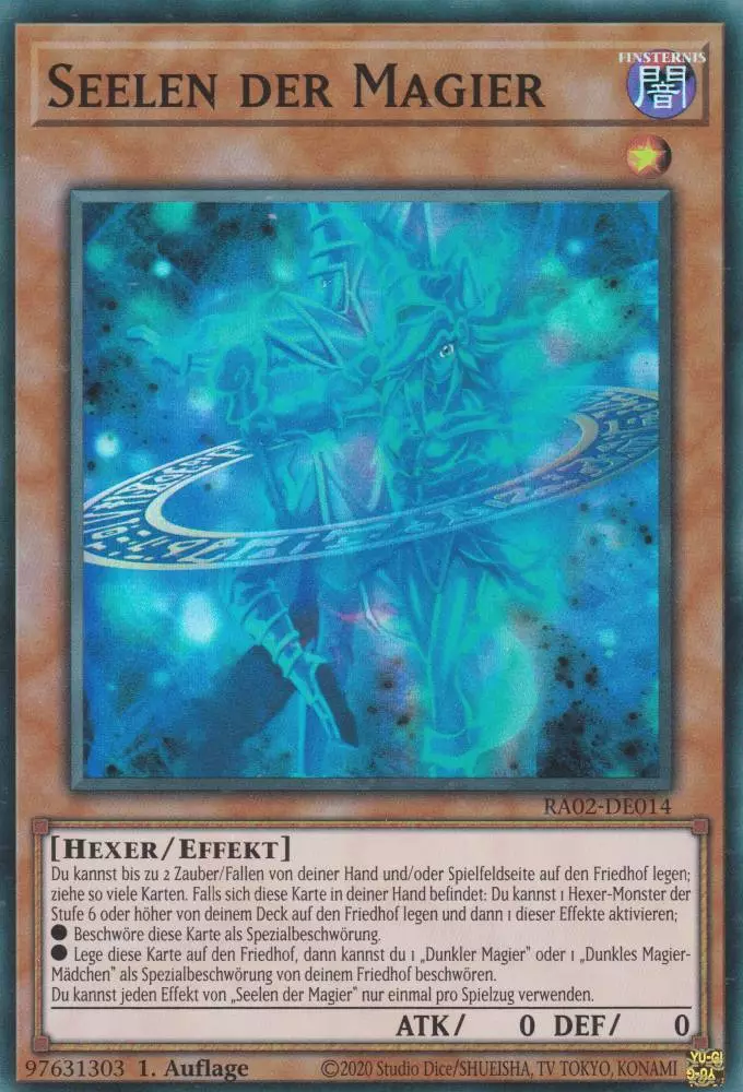 Seelen der Magier RA02-DE014 ist in Super Rare Yu-Gi-Oh Karte aus 25th Anniversary Rarity Collection 2 1.Auflage