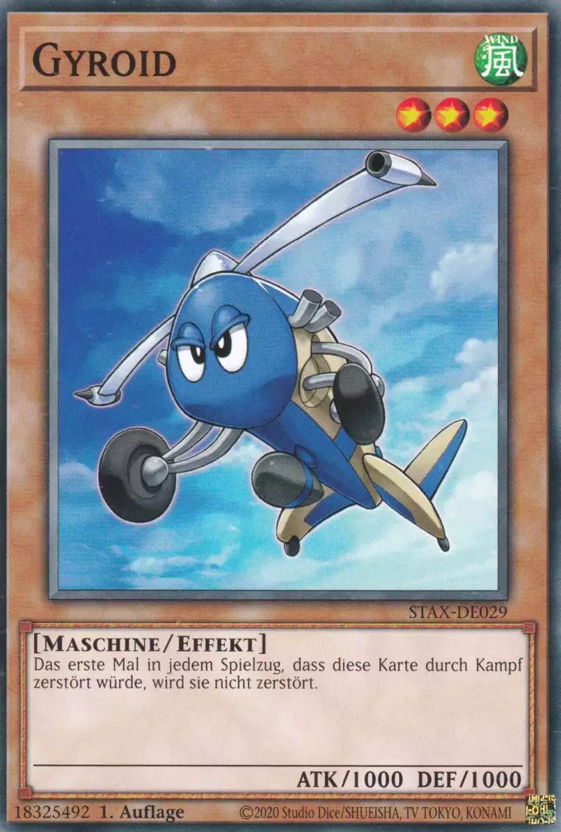 Gyroid STAX-DE029 ist in Common Yu-Gi-Oh Karte aus 2-Player Starter Set 1.Auflage