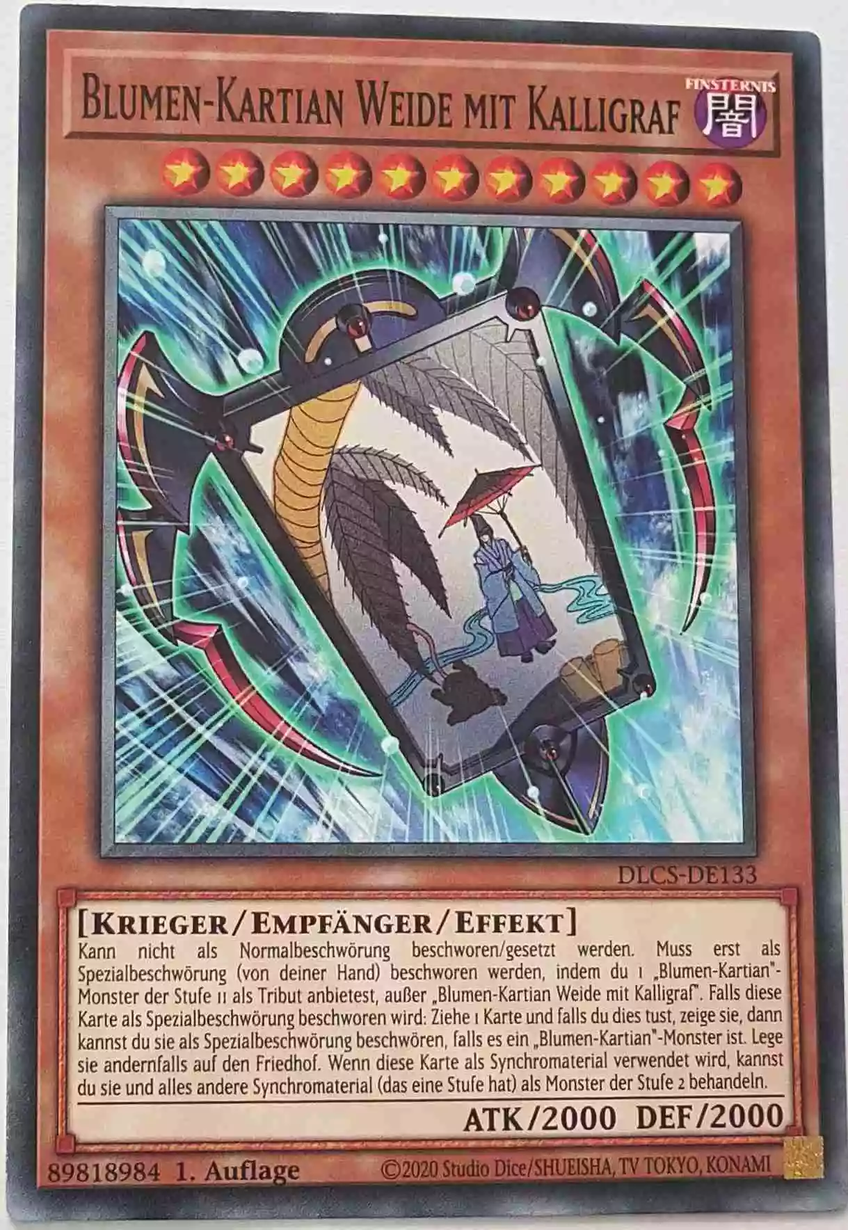 Blumen-Kartian Weide mit Kalligraf DLCS-DE133 ist in Common Yu-Gi-Oh Karte aus Dragons of Legend The Complete Series 1.Auflage