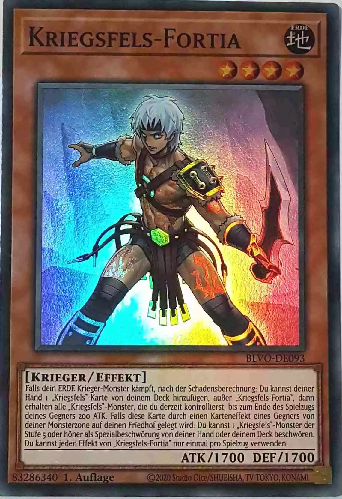 blvo-de093-kriegsfels-fortia-super-rare-blazing-vortex Kriegsfels-Fortia BLVO-DE093 ist in Super Rare Yu-Gi-Oh Karte aus Blazing Vortex 1.Auflage