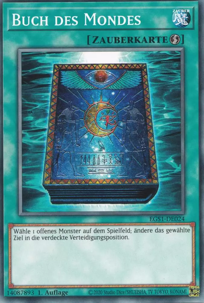 Buch des Mondes EGS1-DE024 ist in Common Yu-Gi-Oh Karte aus God Deck Slifer 1.Auflage