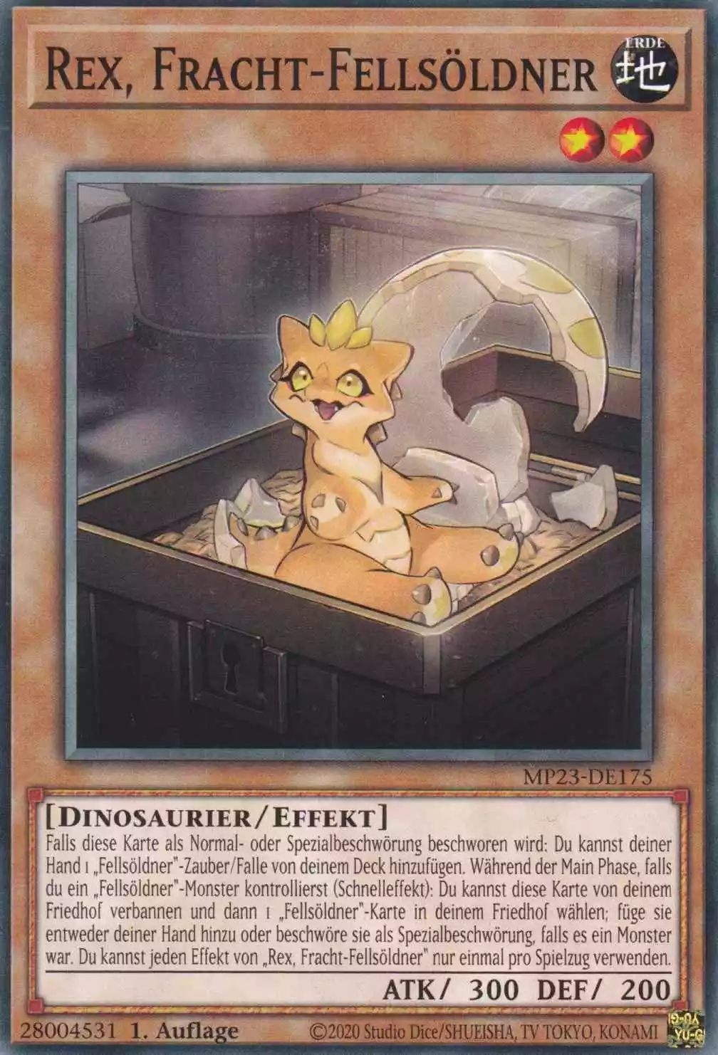 Rex, Fracht-Fellsöldner MP23-DE175 ist in Common Yu-Gi-Oh Karte aus 25th Anniversary Tin Dueling Heroes 1.Auflage