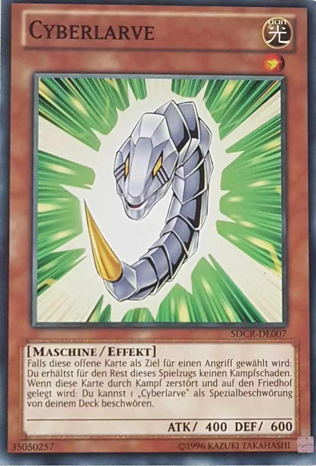 Cyberlarve SDCR-DE007 ist in Common Yu-Gi-Oh Karte aus Cyber Dragon Revolution 