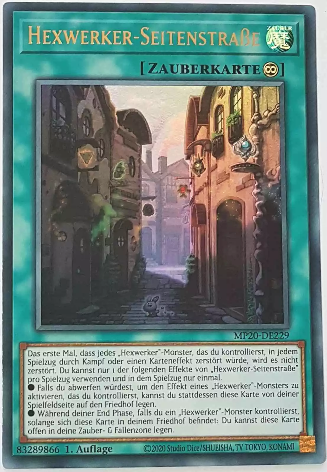 mp20-de229-hexwerker-seitenstrasse-ultra-rare Hexwerker-Seitenstraße MP20-DE229 ist in Ultra Rare Yu-Gi-Oh Karte aus 2020 Tin of Lost Memories 1.Auflage