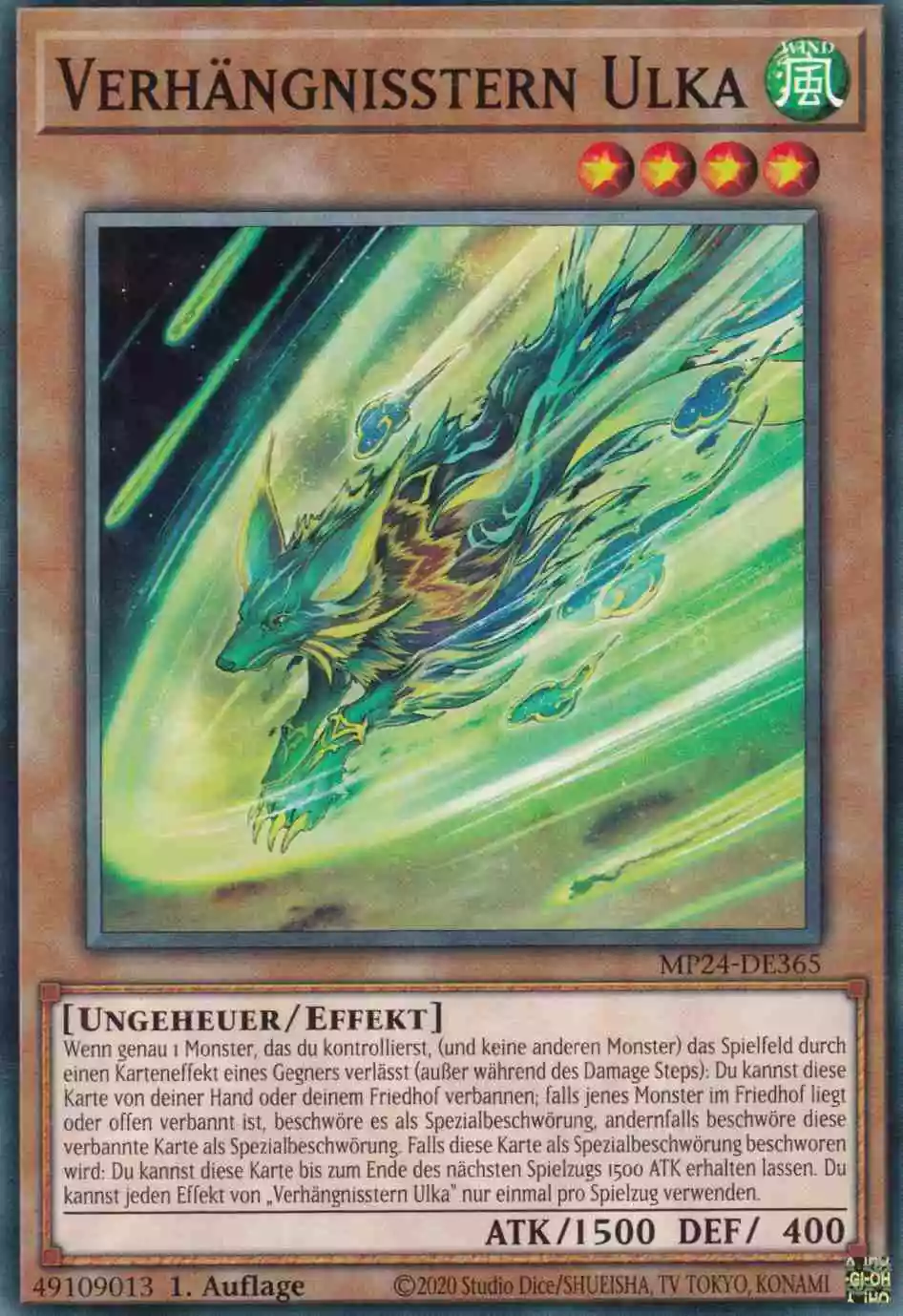Verhängnisstern Ulka MP24-DE365 ist in Common Yu-Gi-Oh Karte aus 25th Anniversary Tin Dueling Mirrors 1.Auflage