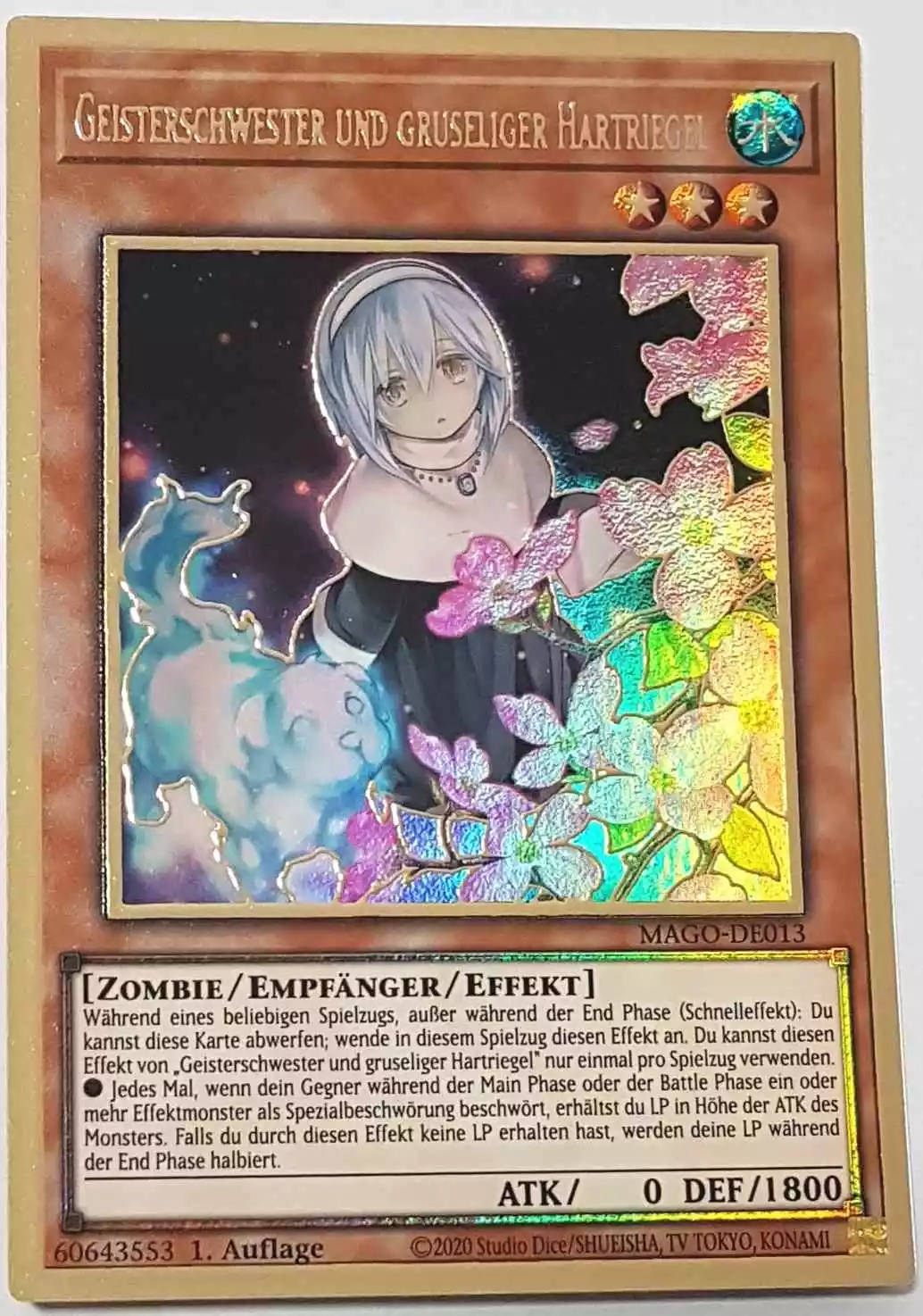 Geisterschwester und gruseliger Hartriegel (alternativ art) MAGO-DE013-1 ist in Premium Gold Rare Yu-Gi-Oh Karte aus Maximum Gold 1. Auflage