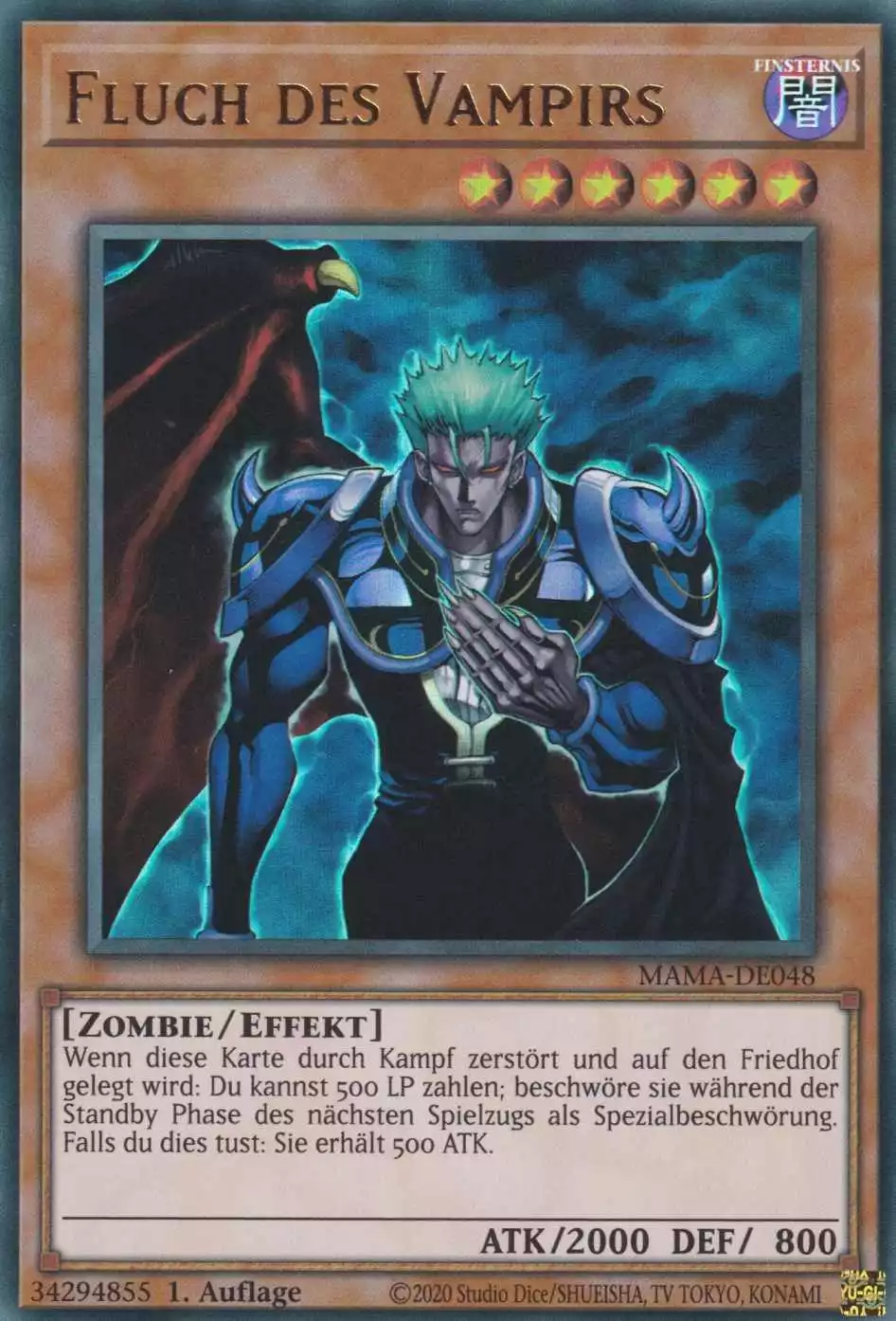 mama-de048-fluch-des-vampirs-ultra-rare-magnificent-mavens Fluch des Vampirs MAMA-DE048 ist in Ultra Rare Yu-Gi-Oh Karte aus Magnificent Mavens 1.Auflage