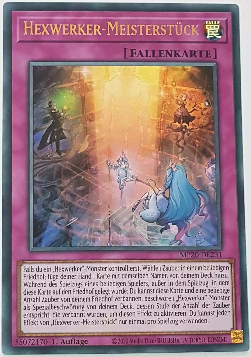 mp20-de231-hexwerker-meisterstueck-ultra-rare Hexwerker-Meisterstück MP20-DE231 ist in Ultra Rare Yu-Gi-Oh Karte aus 2020 Tin of Lost Memories 1.Auflage