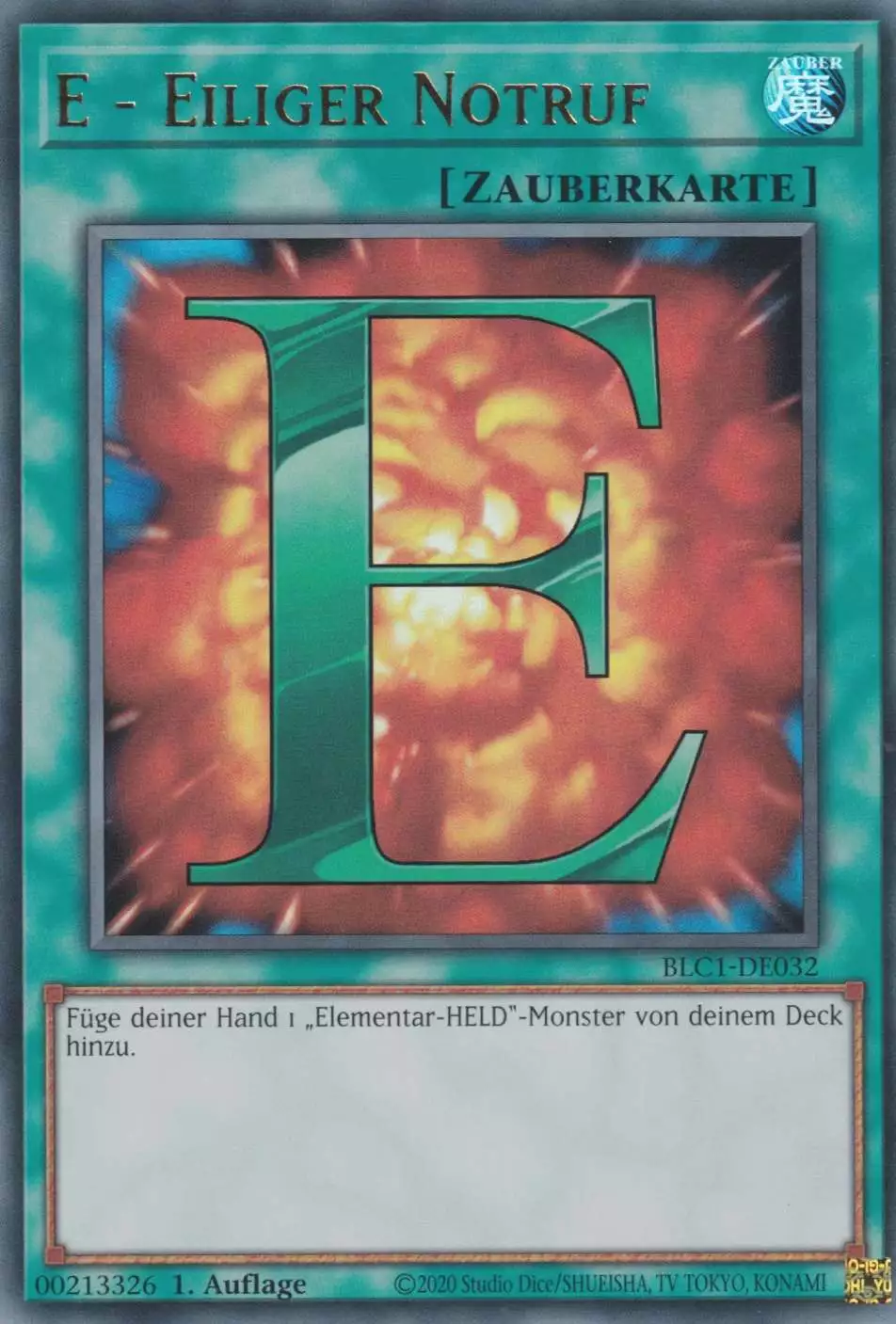 blc1-de032-e-eiliger-notruf-ultra-rare-battles-of-legend-chapter-1 E - Eiliger Notruf BLC1-DE032 ist in Ultra Rare Yu-Gi-Oh Karte aus Battles of Legend Chapter 1 1.Auflage