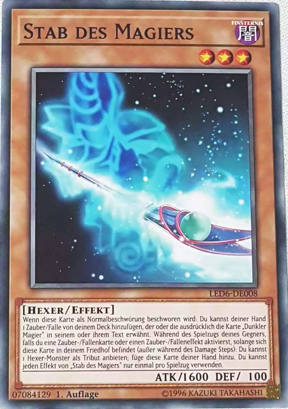 Stab des Magiers LED6-DE008 ist in Common aus Legendary Duelists: Magical Hero 1.Auflage