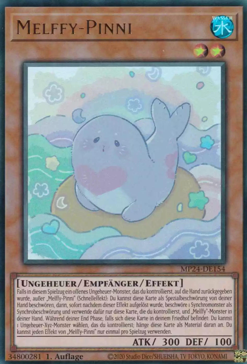 Melffy-Pinni Ultra Rare MP24-DE154 Yugioh Karte Melffy-Pinni MP24-DE154 ist in Ultra Rare Yu-Gi-Oh Karte aus 25th Anniversary Tin Dueling Mirrors 1.Auflage