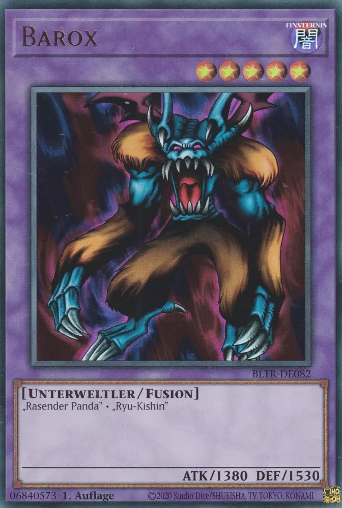 Barox BLTR-DE082 ist in Ultra Rare Yu-Gi-Oh Karte aus Battles of Legend Terminal Revenge 1.Auflage