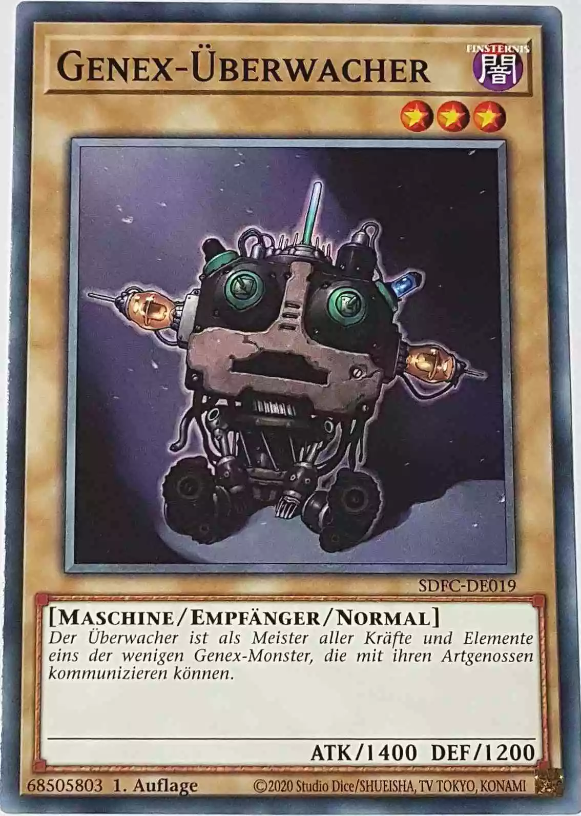 Genex-Überwacher SDFC-DE019 ist in Common Yu-Gi-Oh Karte aus Freezing Chains 1.Auflage