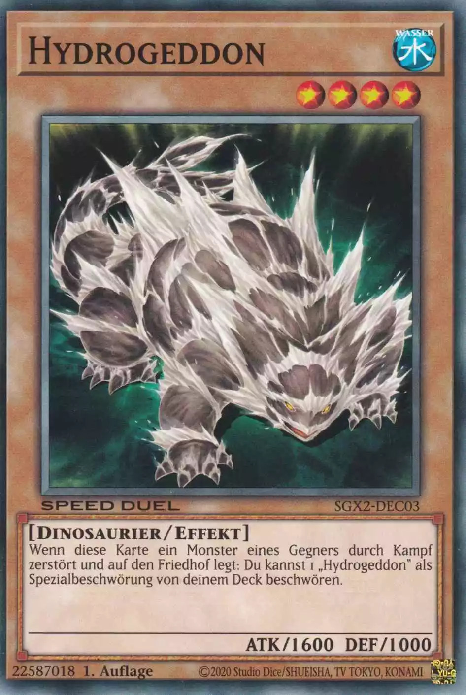 Hydrogeddon SGX2-DEC03 ist in Common Yu-Gi-Oh Karte aus Speed Duel GX: Midterm Paradox 1.Auflage