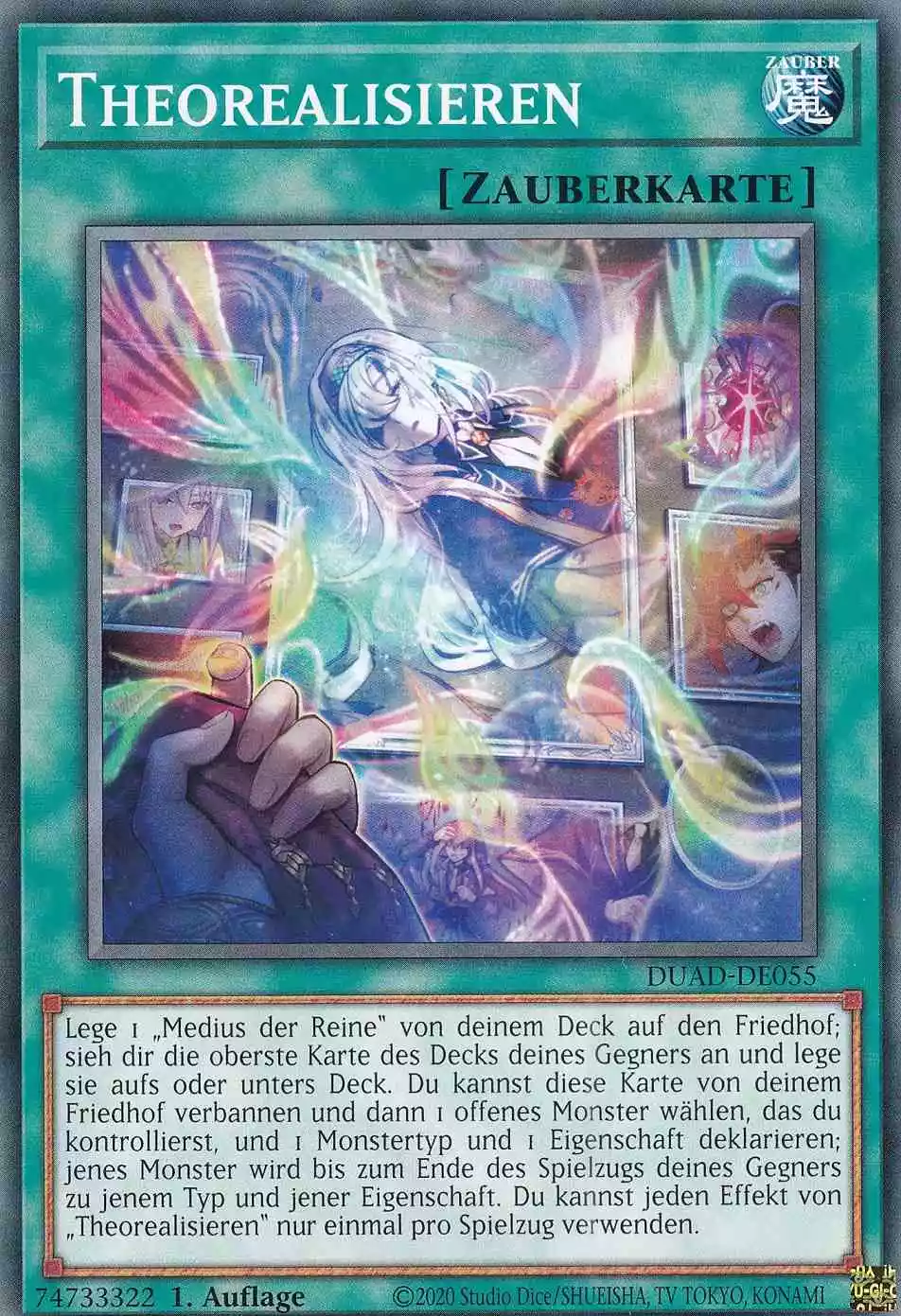 Theorealisieren DUAD-DE055 ist in Common Yu-Gi-Oh Karte aus Duelist’s Advance 1.Auflage