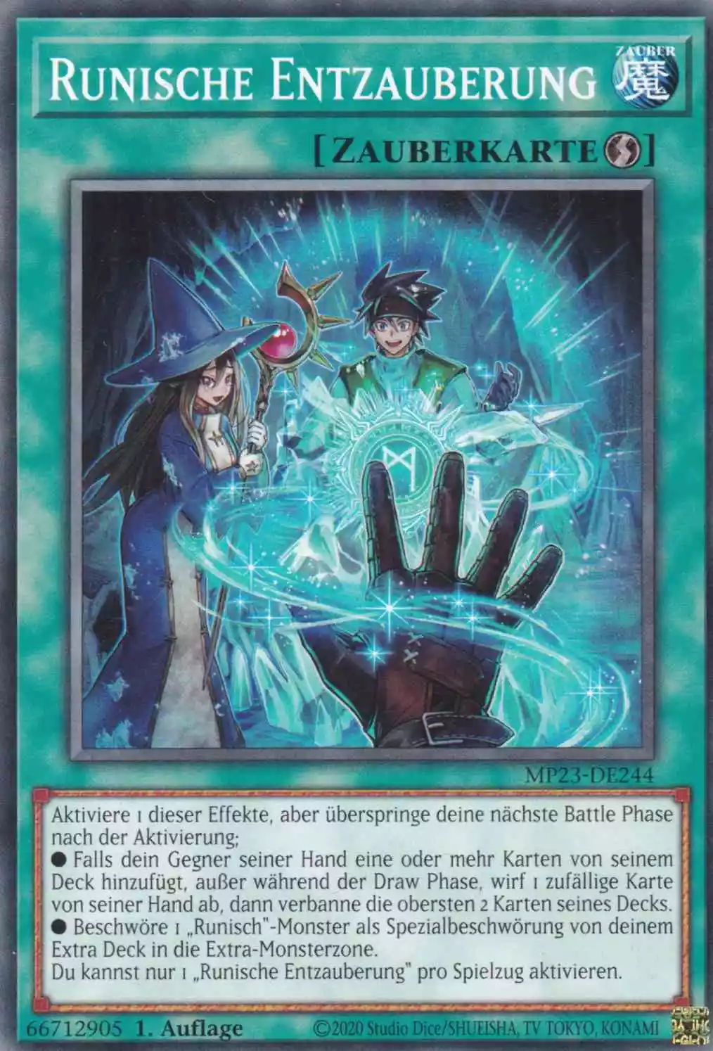 Runische Entzauberung MP23-DE244 ist in Common Yu-Gi-Oh Karte aus 25th Anniversary Tin Dueling Heroes 1.Auflage