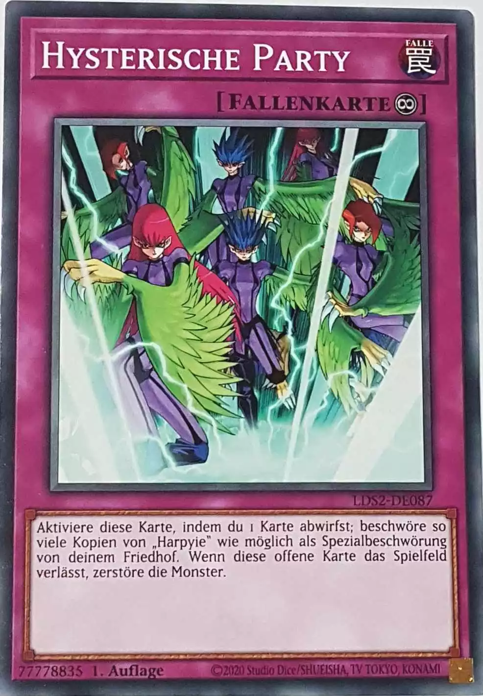 Hysterische Party LDS2-DE087 ist in Common Yu-Gi-Oh Karte aus Legendary Duelists: Season 2 1.Auflage